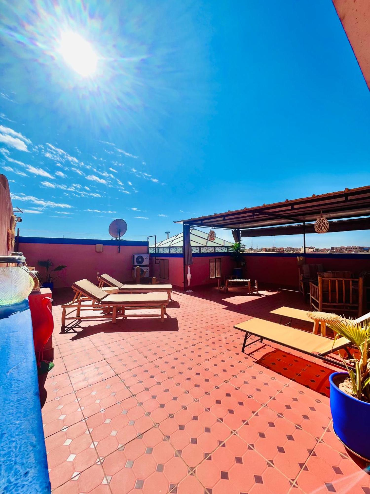 Joli Patio: Rooftop Retreat with Parking Marrakesh Exterior photo